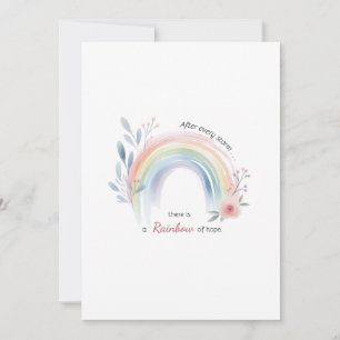 Rainbow Baby Miracle Einladung