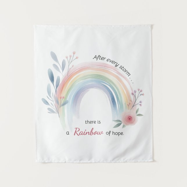 Rainbow Baby Miracle Foto Hintergrund Wandteppich (Vorderseite)