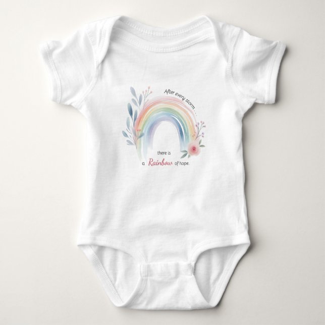 Rainbow Baby Miracle Strampler (Vorderseite)