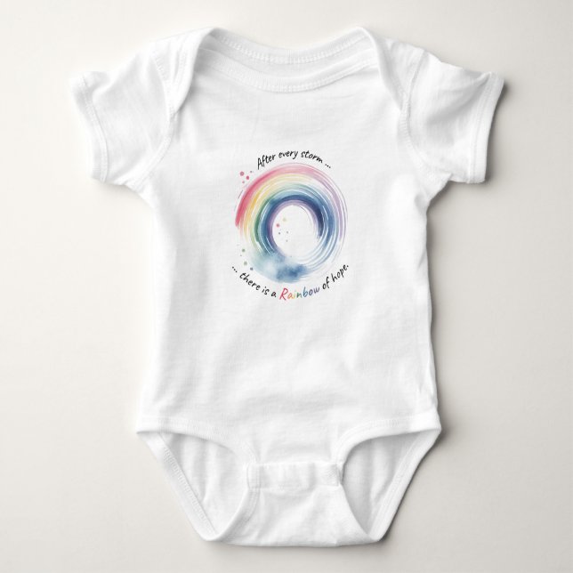 Rainbow Baby Miracle Strampler (Vorderseite)