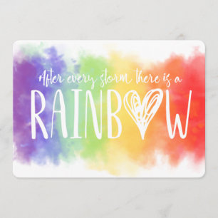 Rainbow Baby Pregnancy Announccard Ankündigung