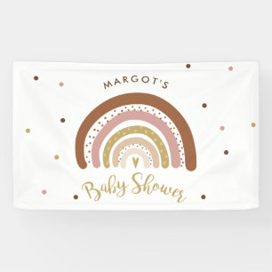 Rainbow Baby Shooter Mute Pastel Rainbow Willkomme Banner