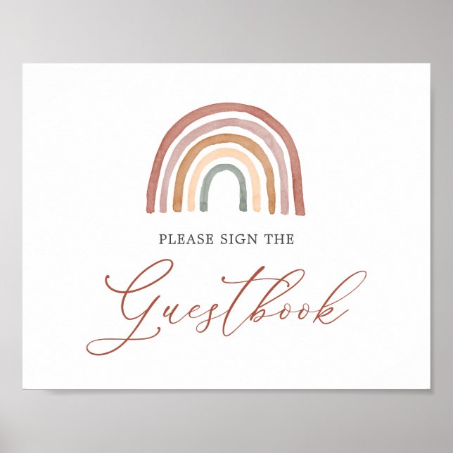 Rainbow Baby Showbook Gästebuch (Vorne)