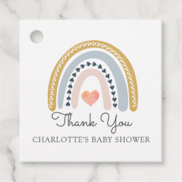 Rainbow Baby Shower Fevor Tags Geschenkanhänger