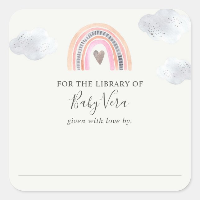 Rainbow Baby Showhalle Square Sticker (Vorderseite)