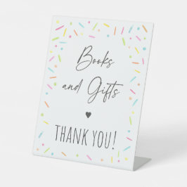 Rainbow Baby Sprinkle Bücher & Geschenke Zeichen Sockelschild