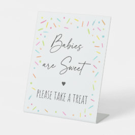 Rainbow Baby Sprinkle Leckerei Sockelschild