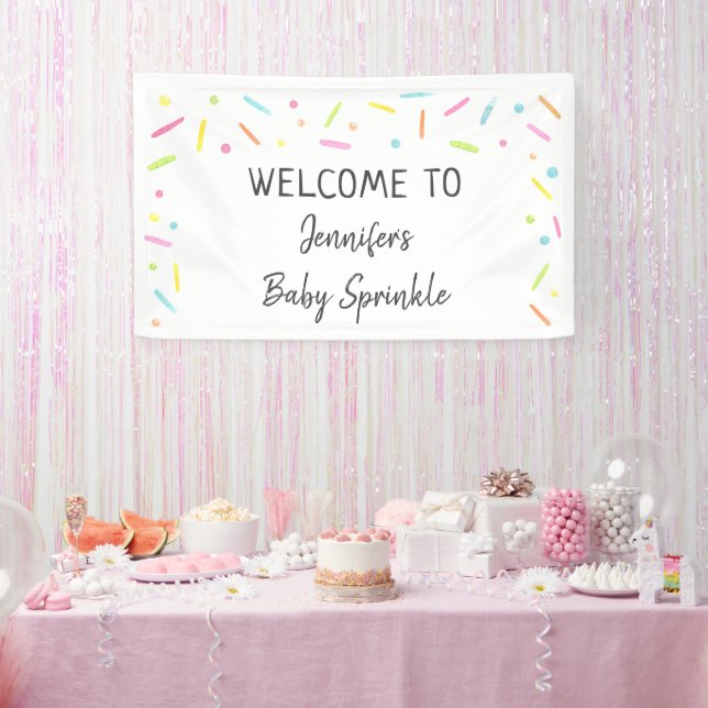 Rainbow Baby Sprinkle Willkommen Banner (Party)