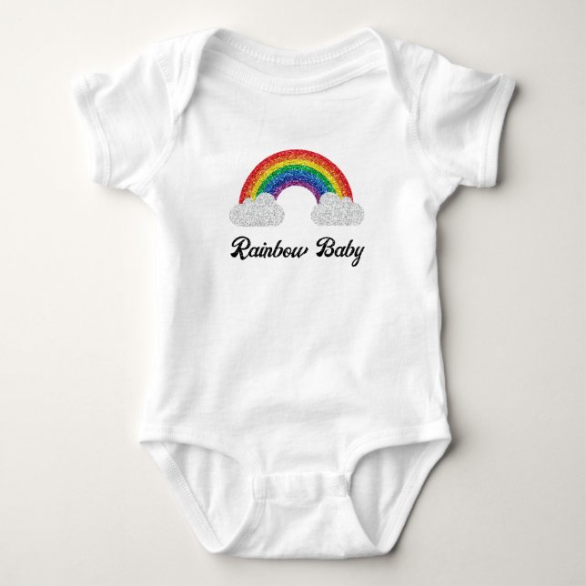Rainbow Baby Strampler (Vorderseite)