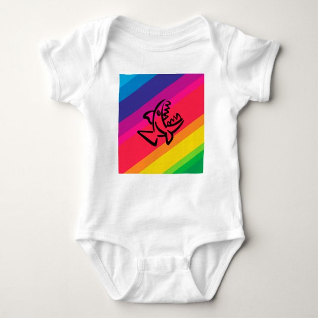 Rainbow Baby Strampler (Vorderseite)