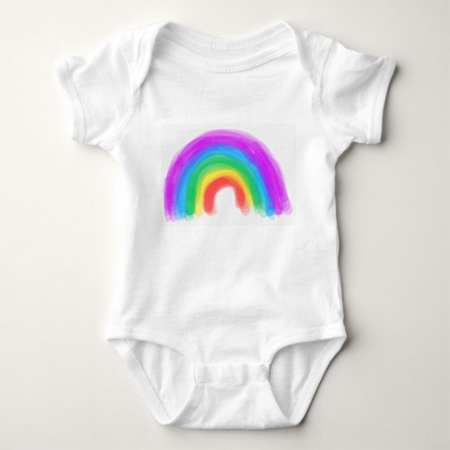Rainbow Baby Strampler (Vorderseite)