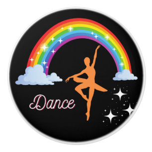Rainbow Ballerina Dance Keramikknauf