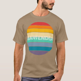 Rainbow BARKEEPER Retro Vintag T-Shirt