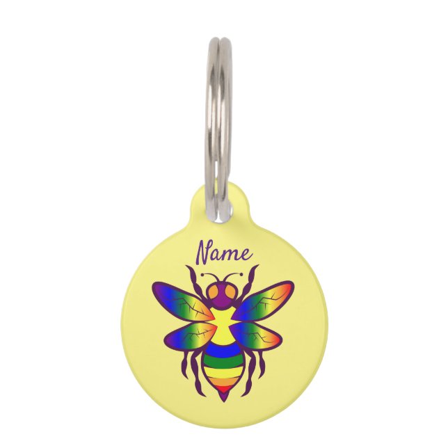 Rainbow Bee Thunder_Cove Haustiermarke (Vorderseite)