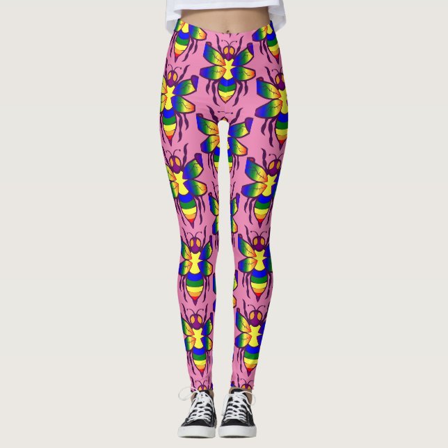 Rainbow Bee Thunder_Cove Leggings (Vorderseite)