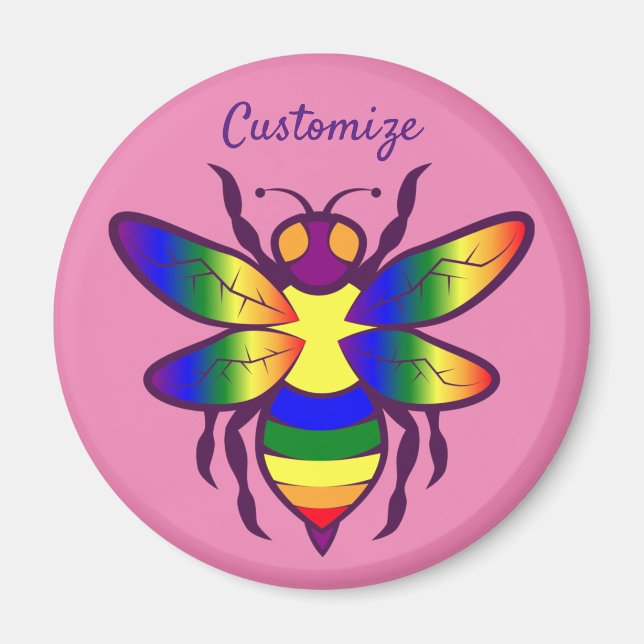 Rainbow Bee Thunder_Cove Magnet (Vorne)