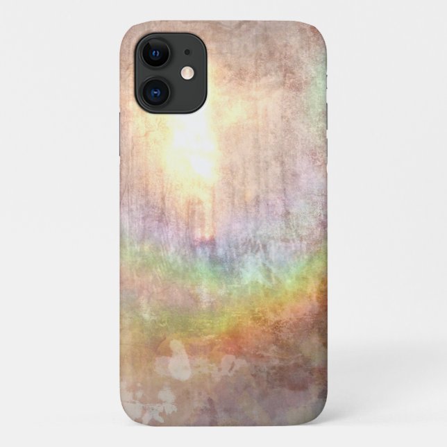 Rainbow Beige Abstract Design Case-Mate iPhone Hülle (Rückseite)