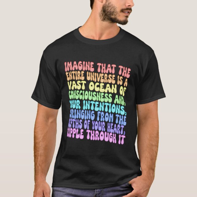 Rainbow Bewusstsein Herz Bewusstsein T-Shirt (Vorderseite)