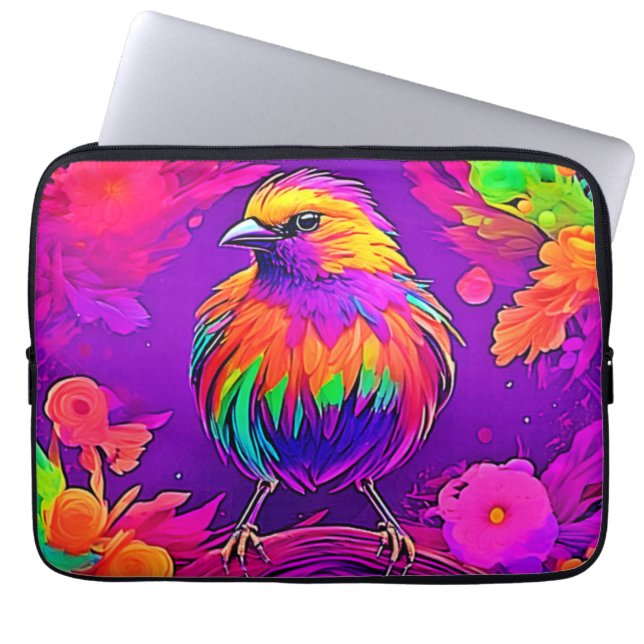 Rainbow Bird in Dreamland Laptopschutzhülle (Vorderseite)