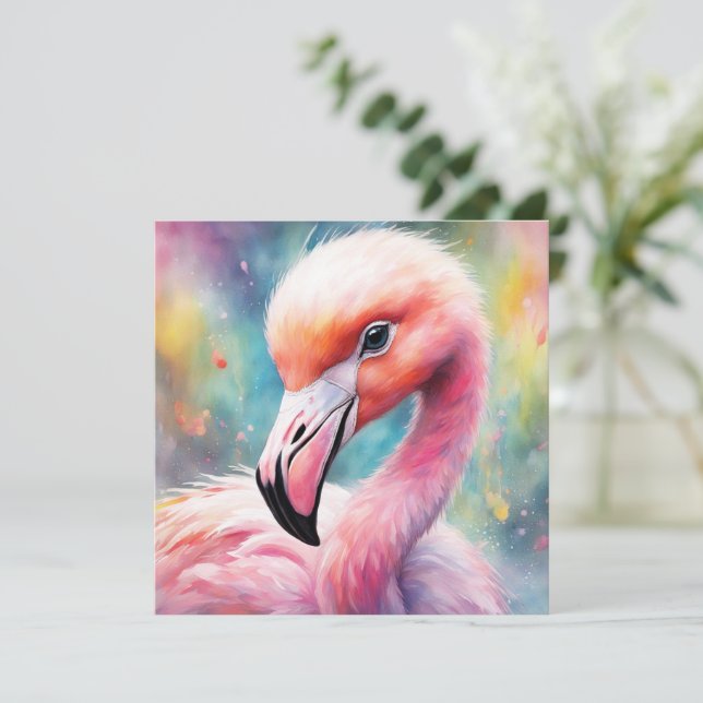 Rainbow Birds Flamingo 2 (Stehend Vorderseite)