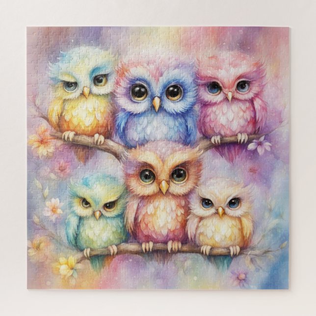 Rainbow Birds Owls 3 (Vertikal)