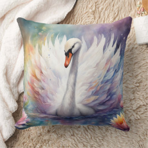 Rainbow Birds Swan 1 Kissen
