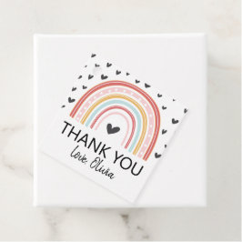 Rainbow Birthday Danke Ihnen für Tags Geschenkanhänger