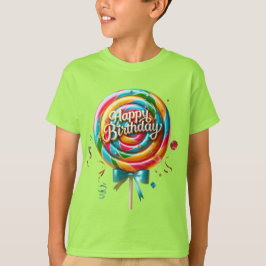 Rainbow Birthday Lollipop T-Shirt