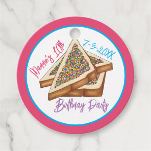 Rainbow Birthday Party Australian Fairy Brot Food Geschenkanhänger