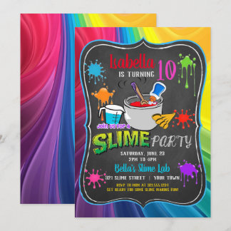 Rainbow Birthday Party Invitati Einladung