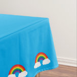 Rainbow Birthday Party Niedlich Kids Tischdecke<br><div class="desc">Diese Regenbogen- und Wolkenkollektion für niedliche Kinder zum ersten Geburtstag ist perfekt für Ihre Kleine,  die 1. Feiern Sie Ihr Kind mit diesem lustigen Thema,  perfekt für eine Frühlings- oder Sommergeburtsfeier!</div>