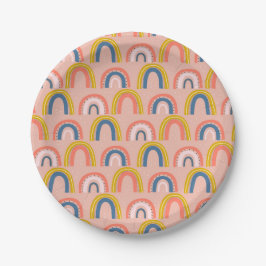 Rainbow Birthday Party Platte Pappteller