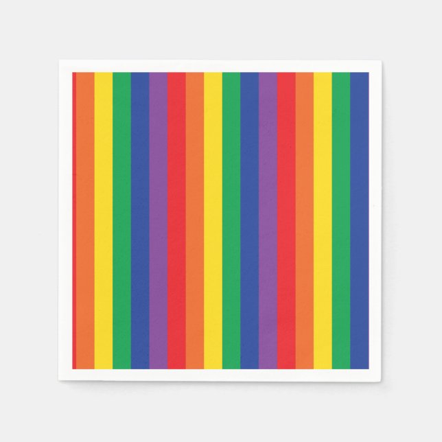 Rainbow Birthday Party Serviette (Vorderseite)