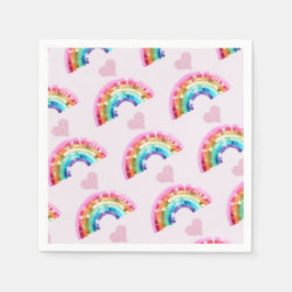 Rainbow Birthday Party Serviette