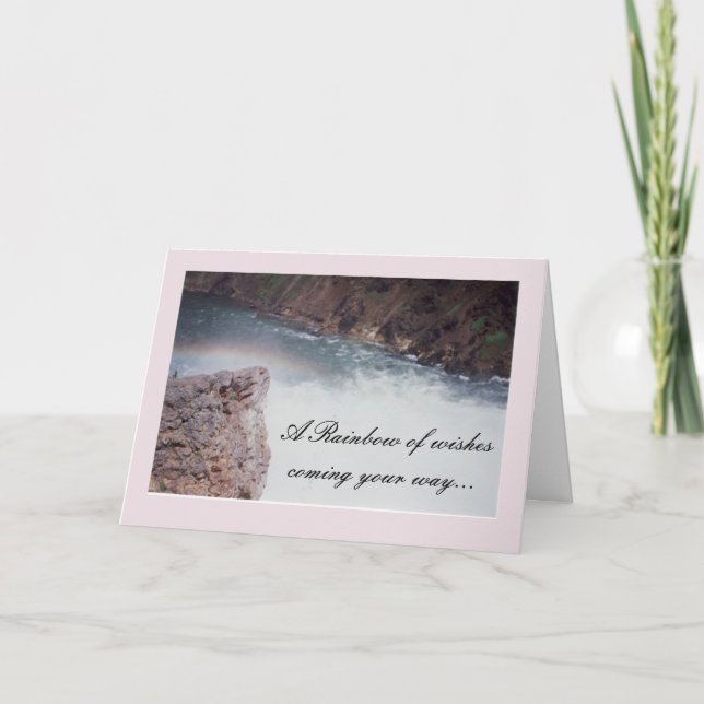 Rainbow Birthday Wises Karte (Vorderseite)