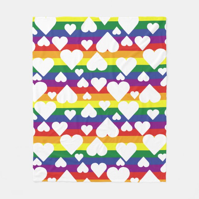 Rainbow Blanket Fleecedecke (Vorderseite)