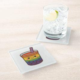 Rainbow-Blase-Tee LGBTQ+-Preis Glasuntersetzer