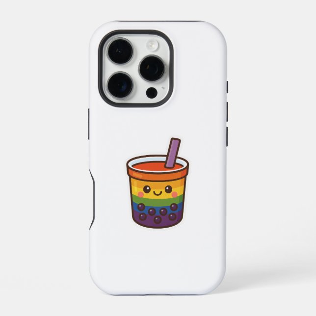 Rainbow-Blase-Tee LGBTQ+-Preis iPhone 16 Pro Hülle (Rückseite)