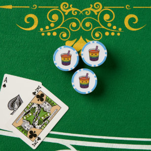Rainbow-Blase-Tee LGBTQ+-Preis Pokerchips