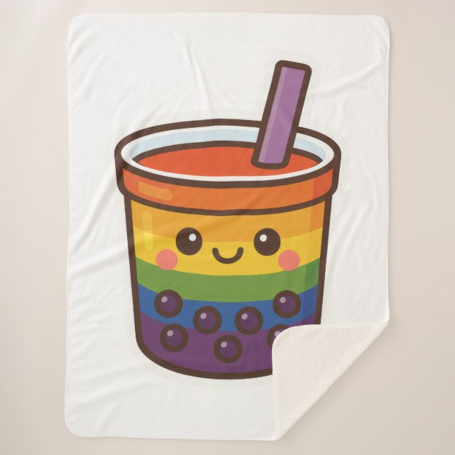 Rainbow-Blase-Tee LGBTQ+-Preis Sherpadecke (Vorderseite)