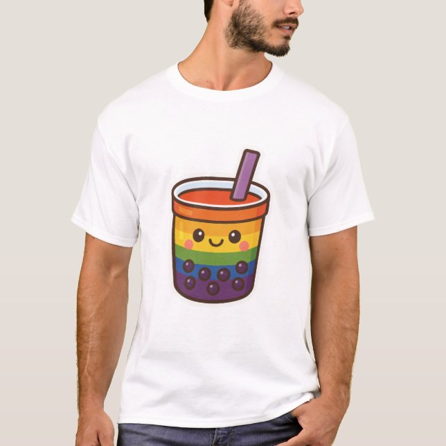 Rainbow-Blase-Tee LGBTQ+-Preis T-Shirt (Vorderseite)