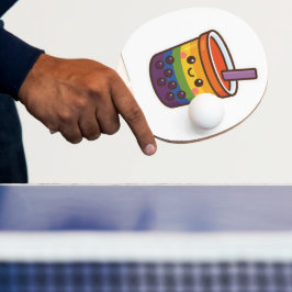Rainbow-Blase-Tee LGBTQ+-Preis Tischtennis Schläger