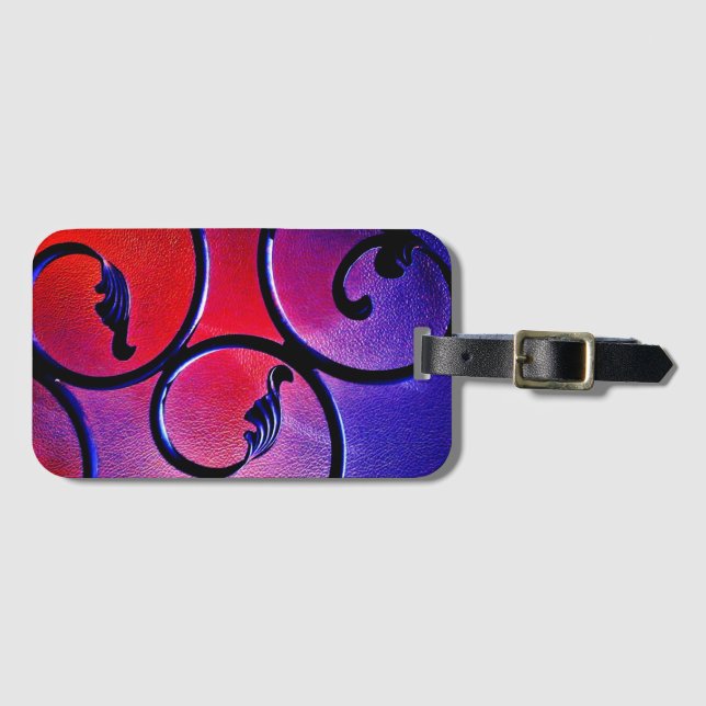 Rainbow-Blätter Gepäckanhänger (Vorderseite (Horizontal))