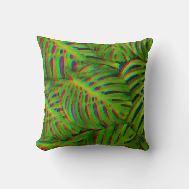 Rainbow-Blätter Kissen (Vorderseite)