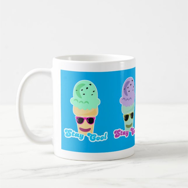 Rainbow Bleibe Coole Cone Pals Kaffeetasse (Links)