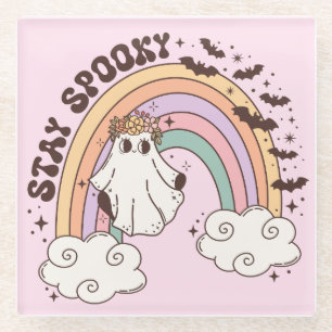 Rainbow Bleibe Spooky Glasuntersetzer