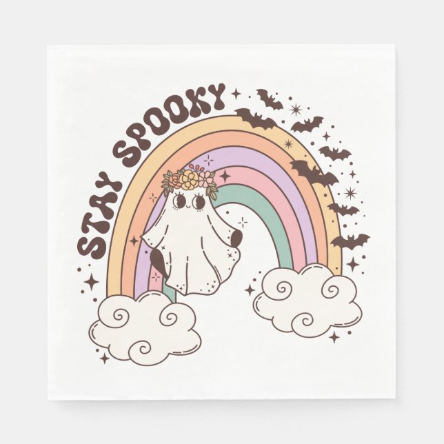 Rainbow Bleibe Spooky Serviette (Vorderseite)
