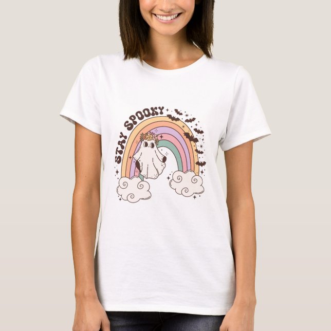 Rainbow Bleibe Spooky T-Shirt (Vorderseite)