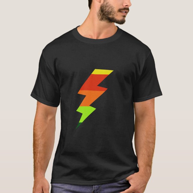 Rainbow-Blitzschlag T-Shirt (Vorderseite)