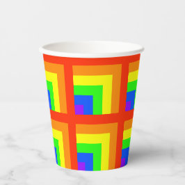 Rainbow Blocks Party Cups - Set 2 Pappbecher